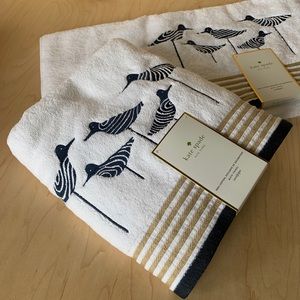SOLD‼️ KATE SPADE Sandpiper Bath Towel Set of 2